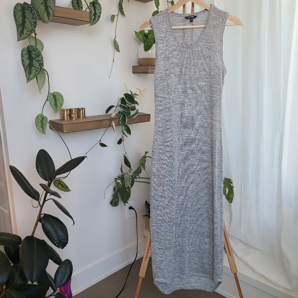 George grey midi dress